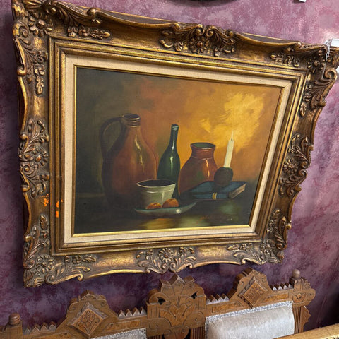 Vintage jugs still life