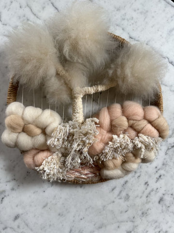 Circular Fiber Tree Art 15" diam W1272