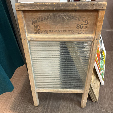 National Washboard Co. glass washboard