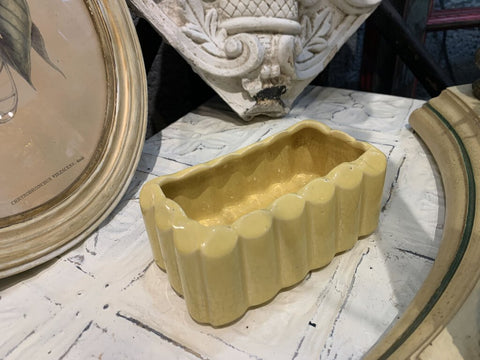 McCoy Yellow Planter~3.5"w x 7.5" l x 2.76" t