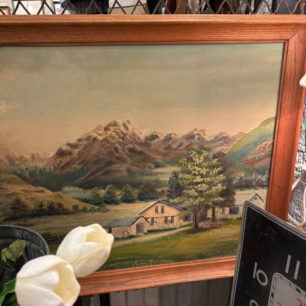 Original Art Farm scene 23x27