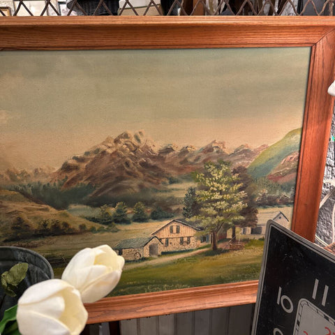Original Art Farm scene 23x27