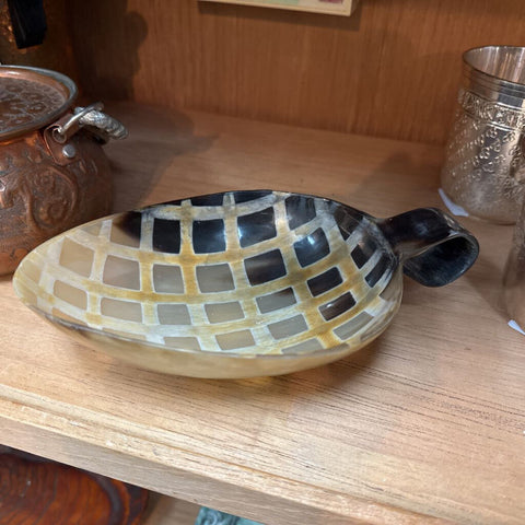 Buffalo horn bowl
