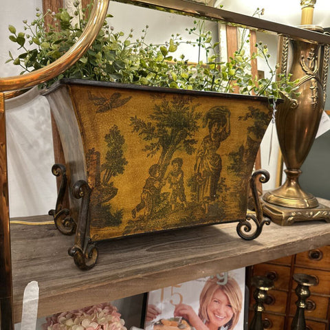 FRENCH INSPIRED JARDINIERRE, GREENS NOT INCLUDED