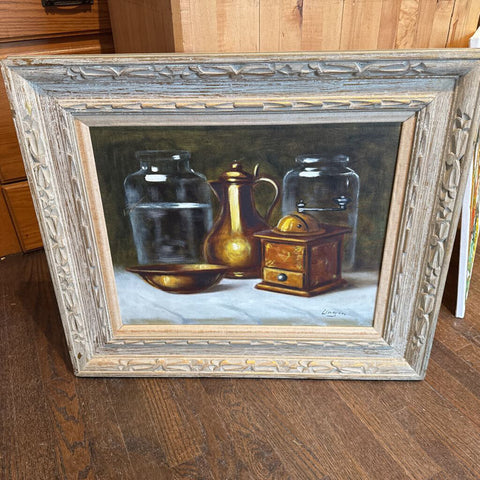 Vintage Still Life, Oil Painting, signed "Linger"