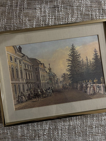 Vintage Gold Framed Print