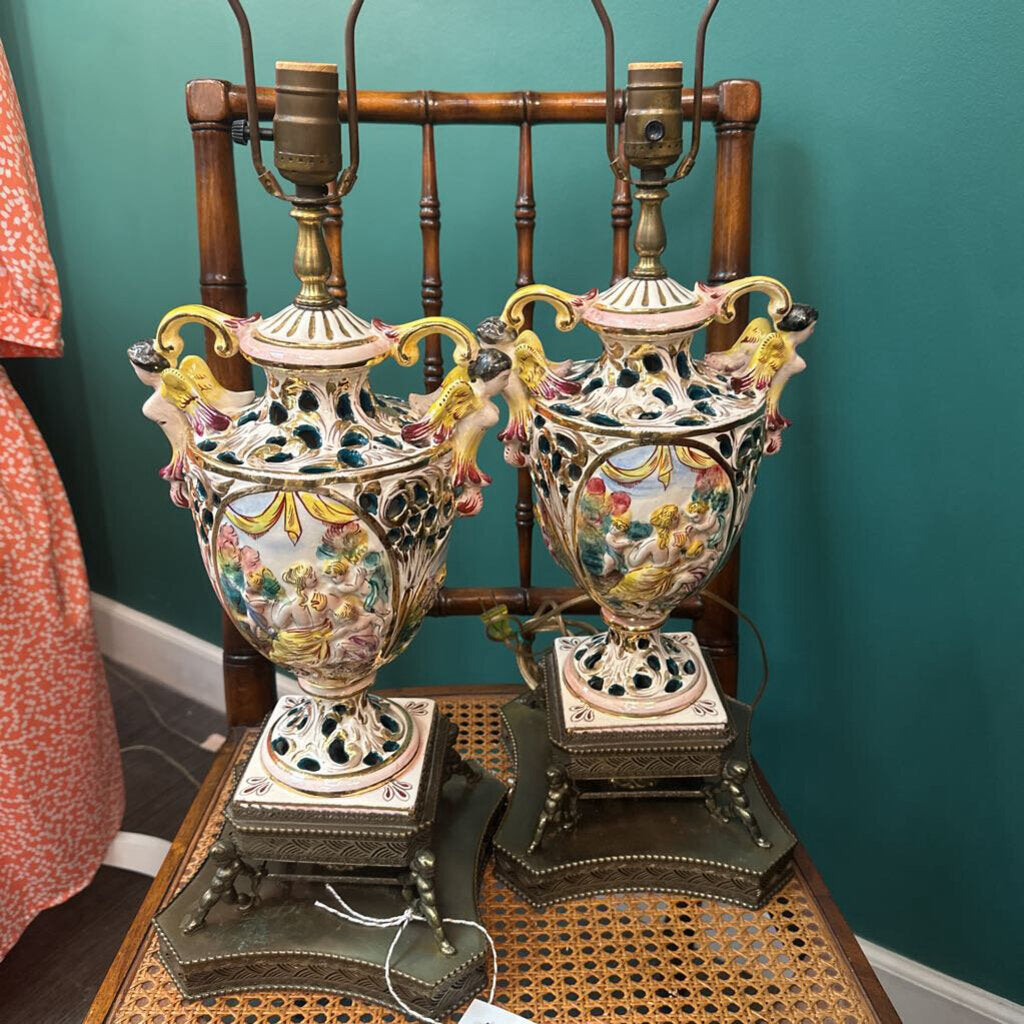 Vint PAIR Campodimonte Lamps