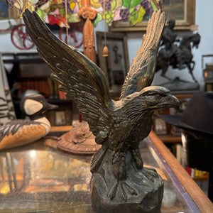 Vintage Brass Bald Eagle statue
