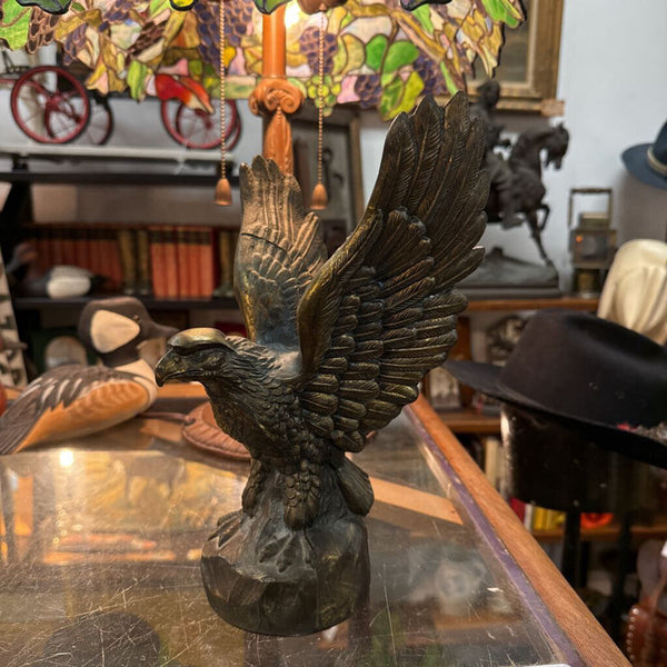 Vintage Brass Bald Eagle statue