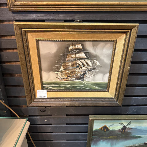 Vintage Clipper Oil Painting