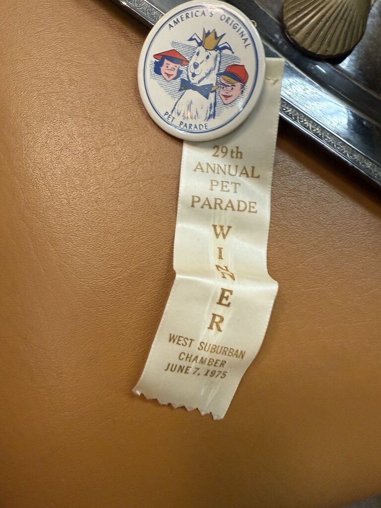 LaGrange Pet Parade Button with Ribbon 1975 W1751