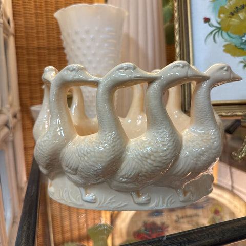 Yellow Goose Ceramic Dish 5.5"x 8.5" W1760