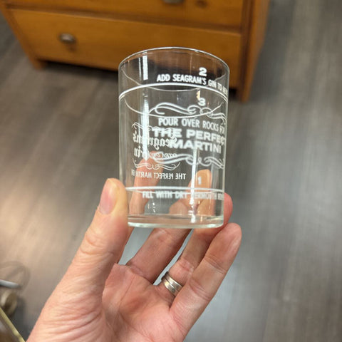 The Perfect Martini Glass 3"tall W1761