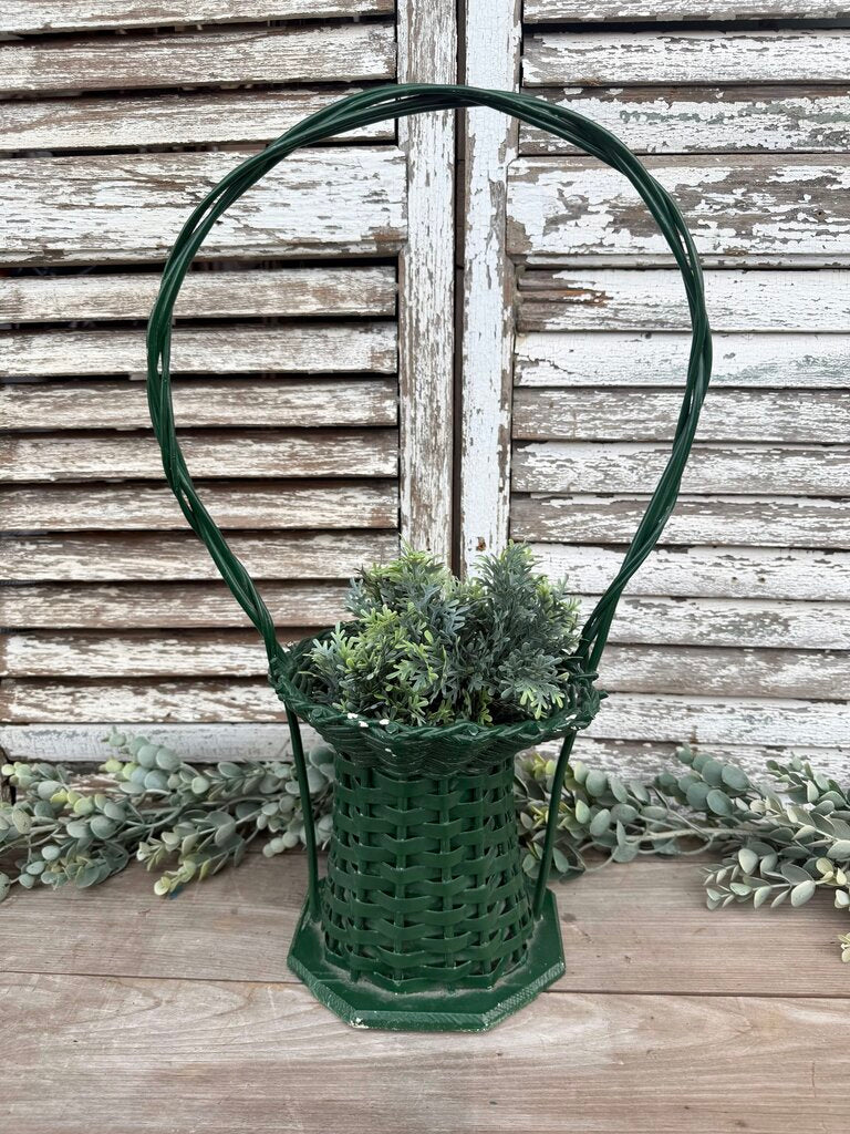 Green Funeral Basket