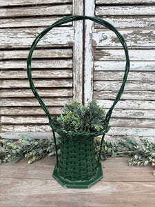 Green Funeral Basket