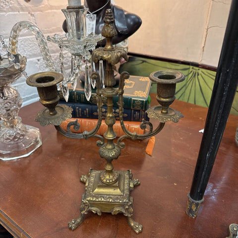 Antique Brass Candelabra