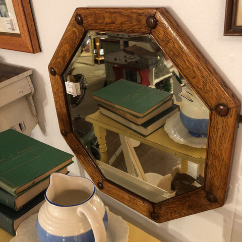 Oak Octagon Mirror