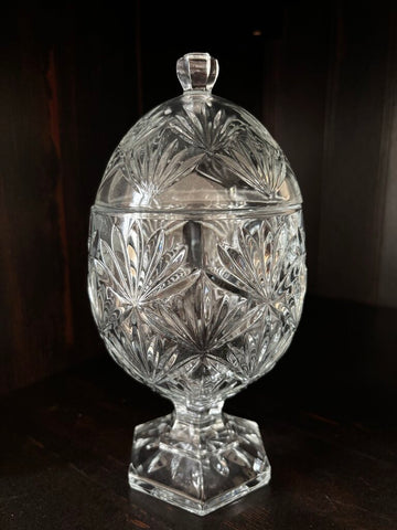 Vintage Crystal Lidded Egg
