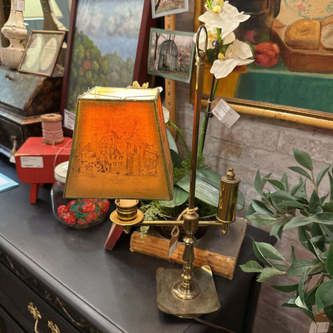 Small Lamp w scenic Shade