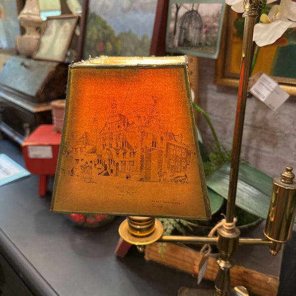 Small Lamp w scenic Shade