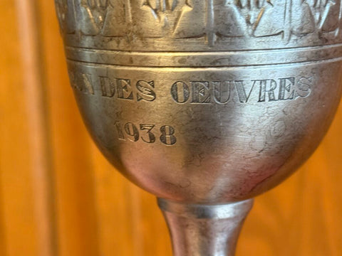 VINTAGE 1938 MAISON DES OEUVRES TROPHY REPLICA