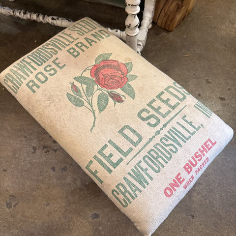 Feedsack Bench 20.5L 12.5D 16H IN STORE PICKUP ONLY