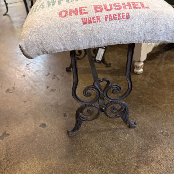 Feedsack Bench 20.5L 12.5D 16H IN STORE PICKUP ONLY