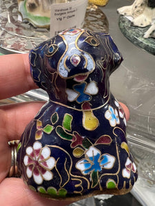 Vintage Cloisonne Dog