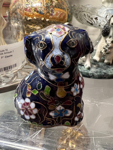 Vintage Cloisonne Dog