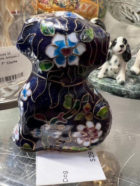 Vintage Cloisonne Dog