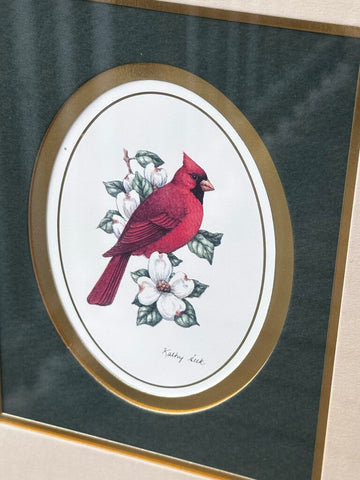 Framed Art By: Kathy Seek Cardinal 9 x 11