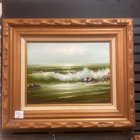 Gorgeous Signed Vintage Seascape 24" x 19.5"
