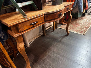 French Provincial Style Raw Pine Desk Secretary 50.5L 18.5D 29H IN STORE PICK UP