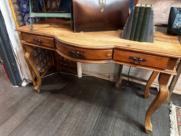 French Provincial Style Raw Pine Desk Secretary 50.5L 18.5D 29H IN STORE PICK UP