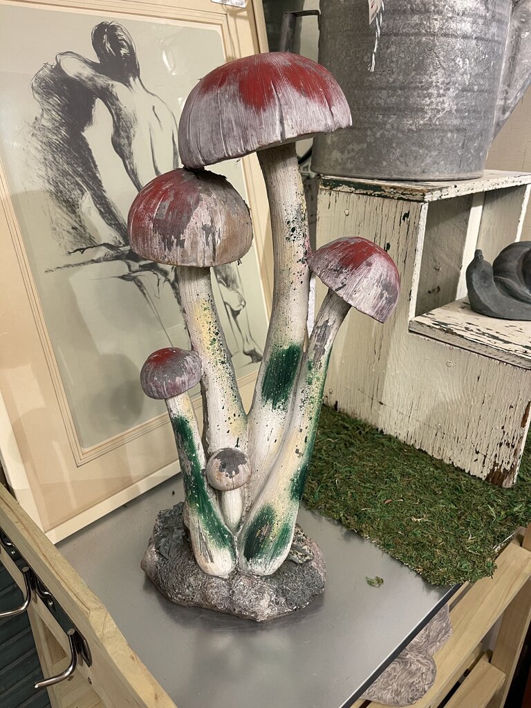 Resin Mushroom decor as is