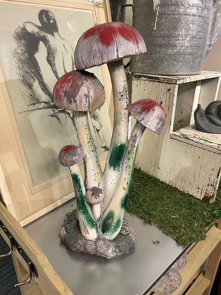 Resin Mushroom decor as is