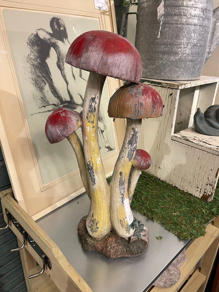 Resin Mushroom decor as is