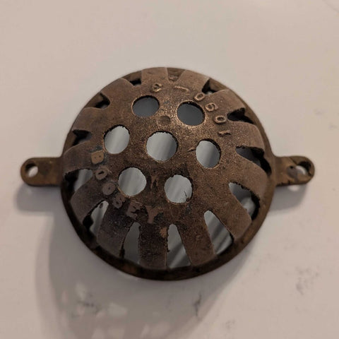 Antique Solid Brass Drain /Flower Frog 7x5