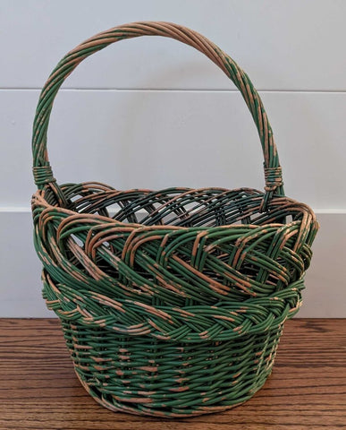 Vintage Green Wall Basket