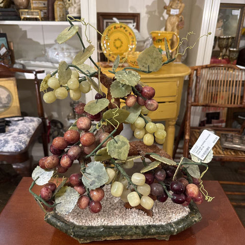Vintage marble bonsai tree as is