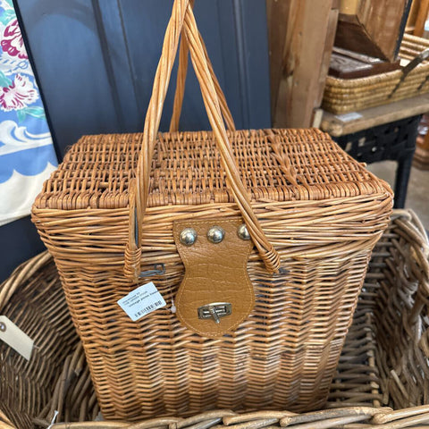 Vintage picnic basket