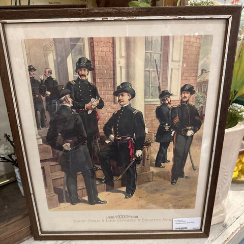 Vintage Calvary print 14x17