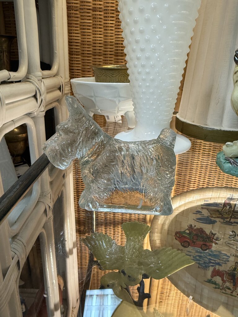 Glass Scottie Dog W1781