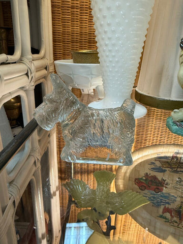 Glass Scottie Dog W1781