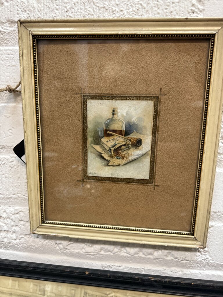 Cigarette and Whiskey Art W1804