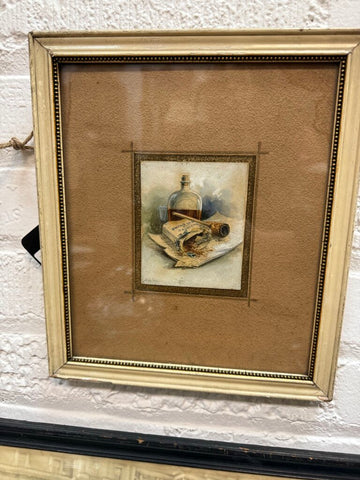 Cigarette and Whiskey Art W1804