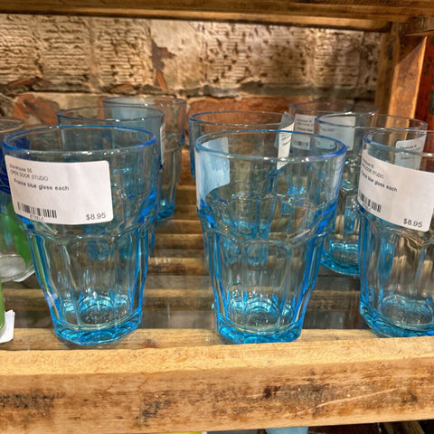 France blue glass each