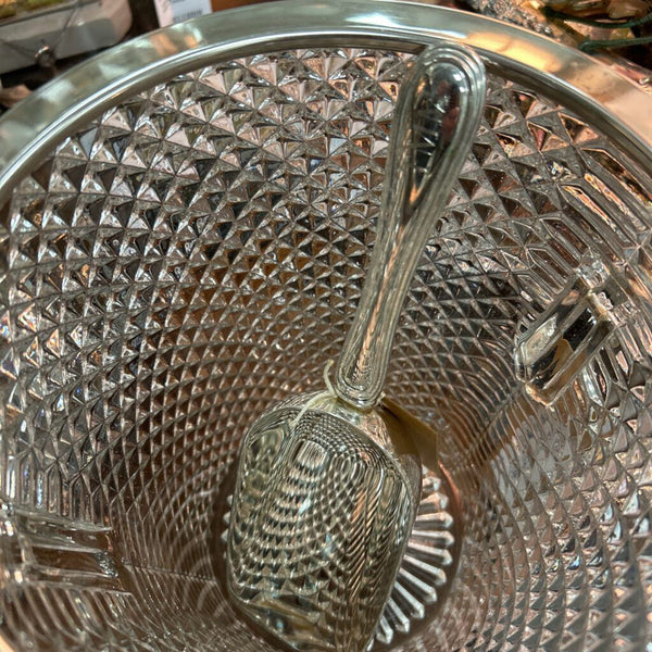 Ice Scoop Silver Plated Monogrammed 8.5"