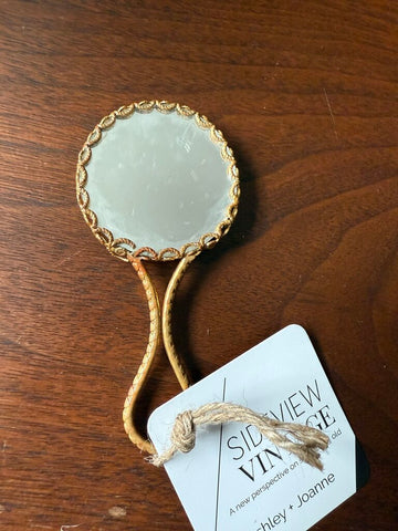 Porcelain Limoges Hand Mirror W1818