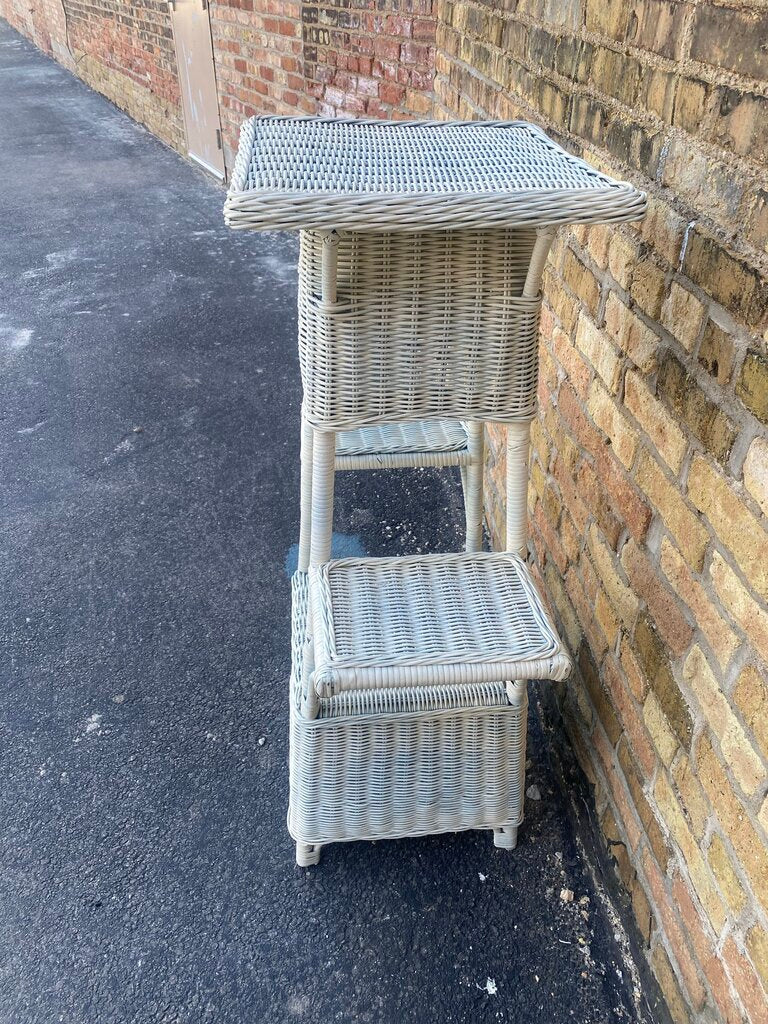 Wicker plant stand 42" h x 22" w x 12 " d in store p/up